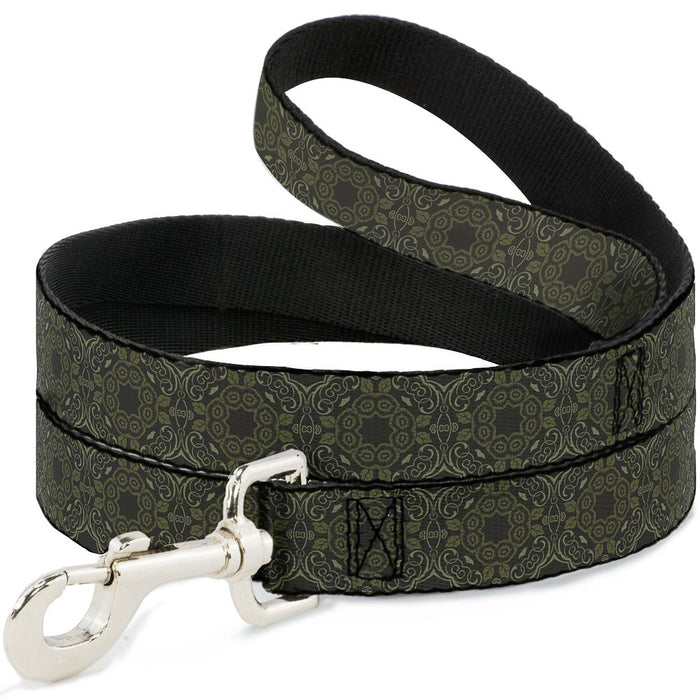 Dog Leash - Tapestry Charcoal/Olive Dog Leashes Buckle-Down   