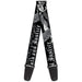 Guitar Strap - Truth and Justice Black White Guitar Straps Buckle-Down   
