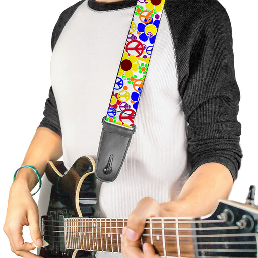 Guitar Strap - Flower Peace Power Guitar Straps Buckle-Down   