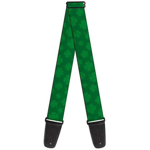 Guitar Strap - St Pat's Clovers Scattered3 Greens Guitar Straps Buckle-Down   