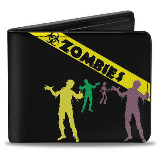 Bi-Fold Wallet - Zombies Biohazard Black Yellow Green Bi-Fold Wallets Buckle-Down   