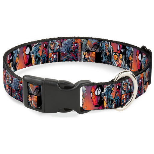 Plastic Clip Collar - Spider-Man & Black Cat Scene Blocks Plastic Clip Collars Marvel Comics   