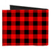 Canvas Bi-Fold Wallet - Buffalo Plaid Black Red Canvas Bi-Fold Wallets Buckle-Down   
