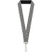 Lanyard - 1.0" - Houndstooth Black White Lanyards Buckle-Down   