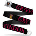 Gryffindor Crest Full Color Seatbelt Belt - Harry Potter GRYFFINDOR & Crest Black/Red Webbing Seatbelt Belts The Wizarding World of Harry Potter REGULAR - 1.5" WIDE - 24-38" LONG  