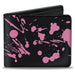 Bi-Fold Wallet - Splatter Black Pink Bi-Fold Wallets Buckle-Down   