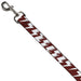 Dog Leash - Lightning Bolts Sketch Red/White Dog Leashes Buckle-Down   