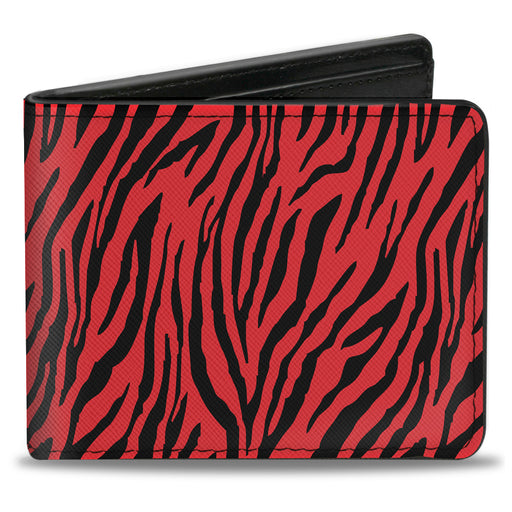 Bi-Fold Wallet - Zebra 2 Red Bi-Fold Wallets Buckle-Down   