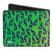 Bi-Fold Wallet - Yzma's Llama Potion Bottle Glyphs Green Blue Bi-Fold Wallets Disney   