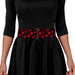 Cinch Waist Belt - Mulan Flower Blossom Icon Black Red Womens Cinch Waist Belts Disney   