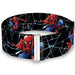 2016 SPIDER-MAN Cinch Waist Belt - Spider-Man 3-Shooting Web Poses Webs Black Grays Womens Cinch Waist Belts Marvel Comics   
