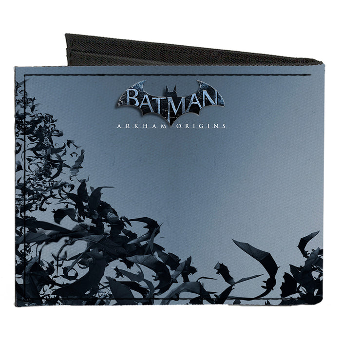 Canvas Bi-Fold Wallet - Joker Face Bats + BATMAN ARKHAM ORIGINS Canvas Bi-Fold Wallets DC Comics   