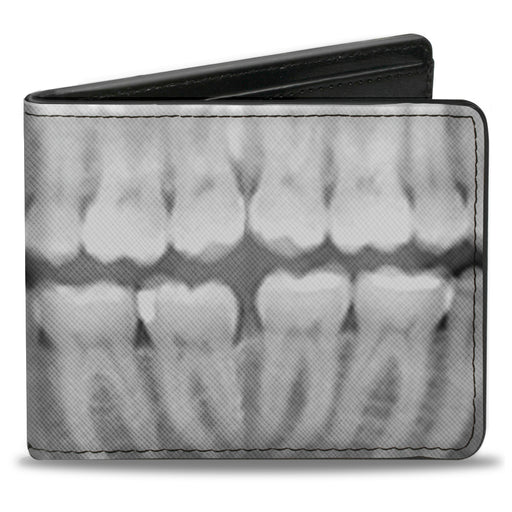Bi-Fold Wallet - Dental X-Rays Black White Bi-Fold Wallets Buckle-Down   