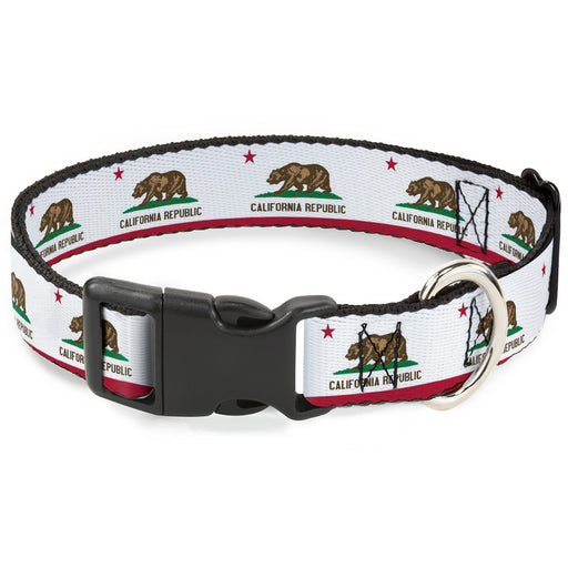 Plastic Clip Collar - California Flag Continuous Plastic Clip Collars Buckle-Down   