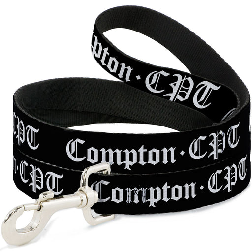 Dog Leash - COMPTON-CPT Black/White Dog Leashes Buckle-Down   
