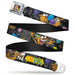 Dog & Cat Pose Full Color Seatbelt Belt - CatDog Party/Balloons/CATDOG Logo Gray/Black/Multi Color Webbing Seatbelt Belts Nickelodeon   