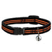 Cat Collar Breakaway - Stripe Black Orange Breakaway Cat Collars Buckle-Down   