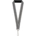 Lanyard - 1.0" - Houndstooth Star Black White Lanyards Buckle-Down   