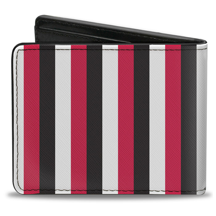 Bi-Fold Wallet - Vertical Stripes3 Black Red White Bi-Fold Wallets Buckle-Down   