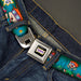 RUGRATS Logo Full Color Seatbelt Belt - RUGRATS Chuckie Poses Webbing Seatbelt Belts Nickelodeon   