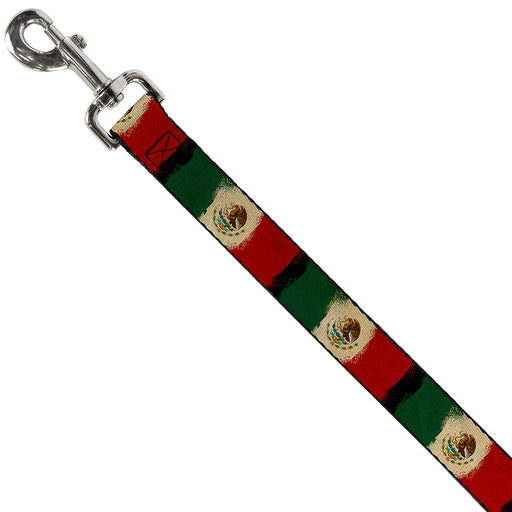 Dog Leash - Mexico Flag Distressed Painting Dog Leashes Buckle-Down   