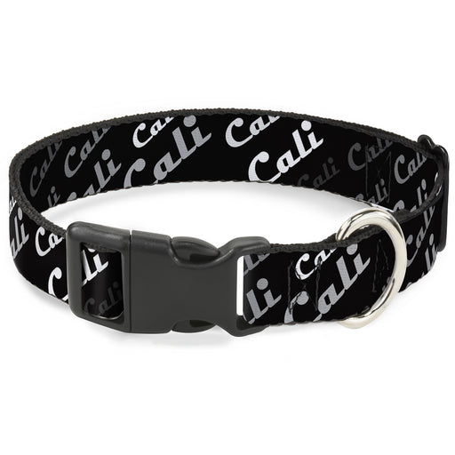 Plastic Clip Collar - CALI Fade Diagonal Black/Gray/White Plastic Clip Collars Buckle-Down   