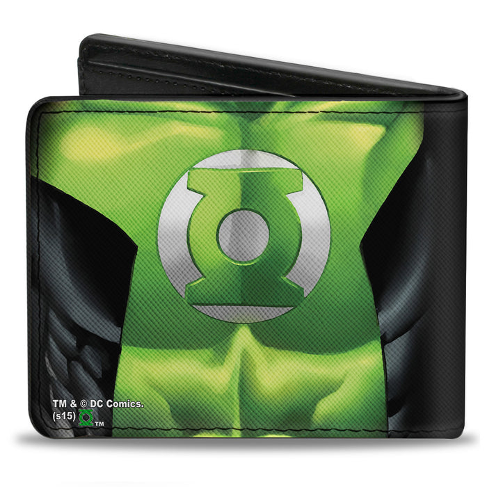 Bi-Fold Wallet - Green Lantern Chest Logo Bi-Fold Wallets DC Comics   