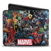 MARVEL UNIVERSE Bi-Fold Wallet - Marvel Universe Heroes & Villains Portrait Logo Bi-Fold Wallets Marvel Comics   