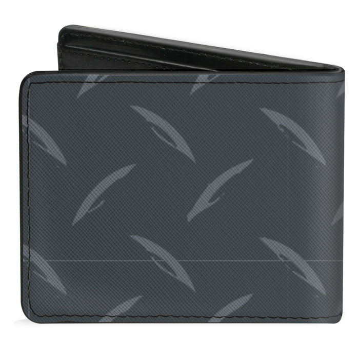 Bi-Fold Wallet - Diamond Plate Grays Bi-Fold Wallets Buckle-Down   