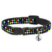 Cat Collar Breakaway - Diamonds Black Multi Color Breakaway Cat Collars Buckle-Down   