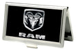Business Card Holder - SMALL - Ram Logo FCG Black Silver Business Card Holders Ram   