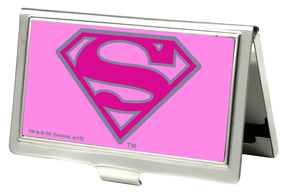 Business Card Holder - SMALL - Superman FCG Pink Business Card Holders DC Comics   