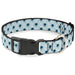 Plastic Clip Collar - Palm Trees & Waves Monogram Blues/White Plastic Clip Collars Buckle-Down   