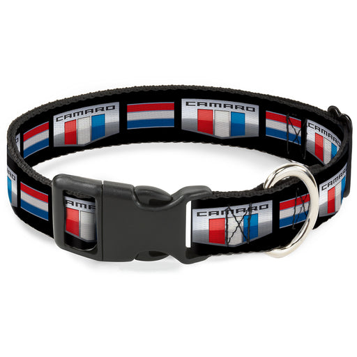 Plastic Clip Collar - CAMARO Six Badge/Stripe Black/Silver/Red/White/Blue Plastic Clip Collars GM General Motors   