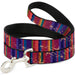 Dog Leash - Lines Weathered Reds/Purples Dog Leashes Buckle-Down   