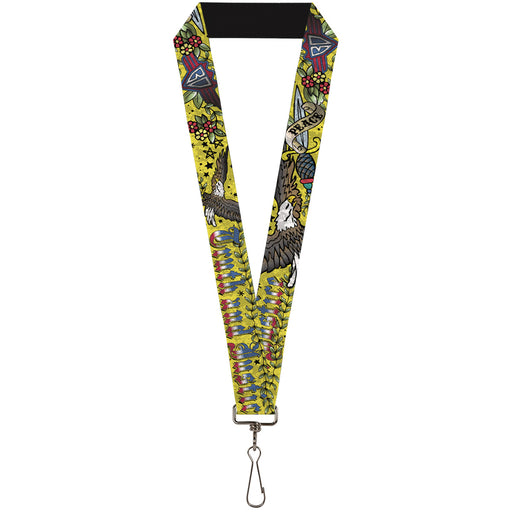 Lanyard - 1.0" - Truth and Justice Yellow Lanyards Buckle-Down   