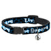 Cat Collar Breakaway - LIVING THE DREAM Clouds Black Blue White Breakaway Cat Collars Buckle-Down   