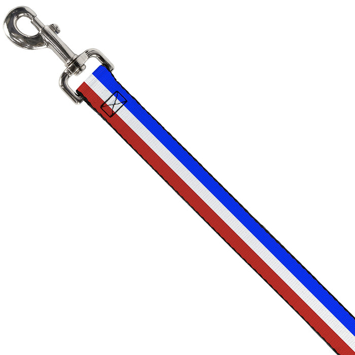 Dog Leash - Stripes Blue/White/Red Dog Leashes Buckle-Down   