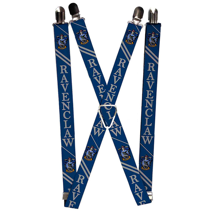 Suspenders - 1.0" - RAVENCLAW Crest Stripe2 Blue Gray Suspenders The Wizarding World of Harry Potter Default Title  