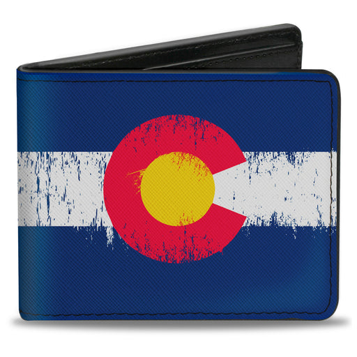 Bi-Fold Wallet - Colorado Flag Weathered Bi-Fold Wallets Buckle-Down   