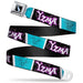 Yzma's Llama Potion Bottle Full Color Black Seatbelt Belt - YZMA/Smiling Face Blocks Black/Fuchsia/White/Blue/Black Webbing Seatbelt Belts Disney   