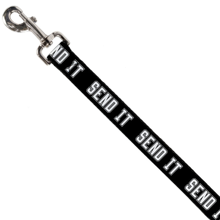 Dog Leash - SEND IT Black/White Dog Leashes Buckle-Down   