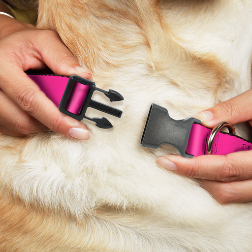 Plastic Clip Collar - Neon Pink Plastic Clip Collars Buckle-Down   