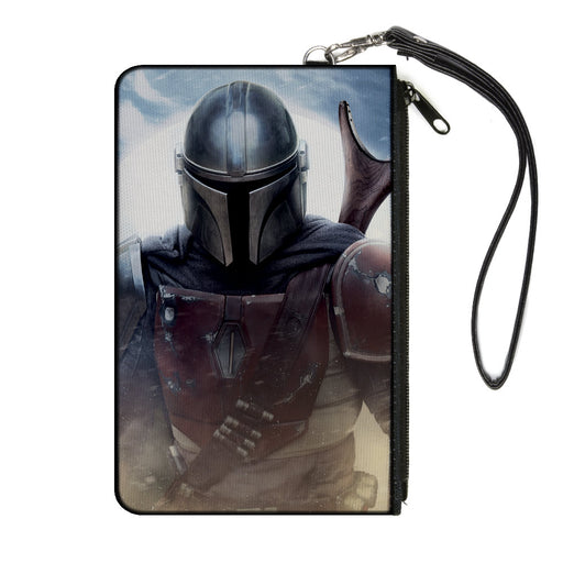 Canvas Zipper Wallet - LARGE - Star Wars The Mandalorian Vivid Pose Canvas Zipper Wallets Star Wars   