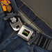 Classic TMNT Logo Full Color Seatbelt Belt - BEBOP 2-Poses Stripes/Dots Black/Grays Webbing Seatbelt Belts Nickelodeon   