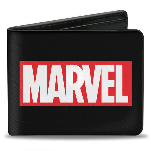 MARVEL UNIVERSE Bi-Fold Wallet - MARVEL Brick Black Red White Bi-Fold Wallets Marvel Comics   