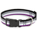 Plastic Clip Collar - Flag Asexual Black/Gray/White/Purple Plastic Clip Collars Buckle-Down   