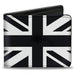 Bi-Fold Wallet - United Kingdom Flag Black White Bi-Fold Wallets Buckle-Down   