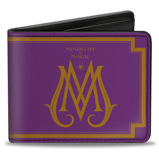 Bi-Fold Wallet - Fantastic Beasts The Crimes of Grindelwald MINISTRY OF MAGIC Icon Purple Gold Bi-Fold Wallets The Wizarding World of Harry Potter   