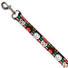 Dog Leash - Christmas Penguin/Reindeer/Snowman Stripe Red/White/Black/Green Dog Leashes Buckle-Down   